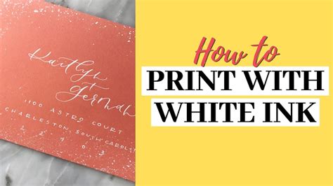 how to print in white ink while preserving the integrity of your artwork