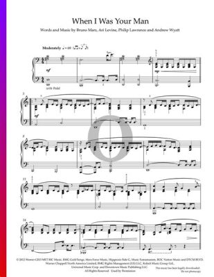 when i was your man piano sheet music pdf how does the melody of when i was your man reflect the emotions of the lyrics?